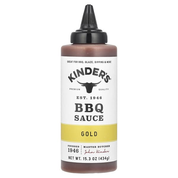 KINDER'S, Salsa BBQ, Dorado, 434 g (15,3 oz)