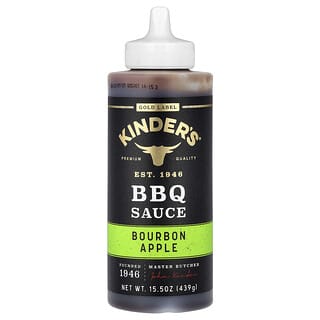 KINDER'S, Gold Label, BBQ-saus, bourbon-eple, 439 g