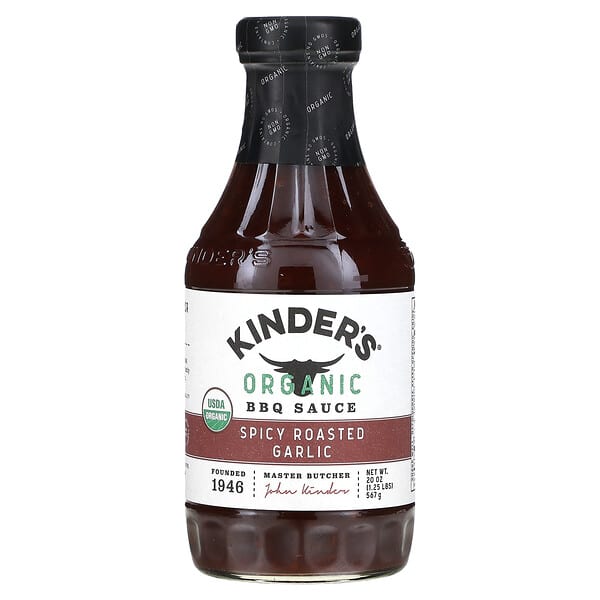 KINDER'S, 有機燒烤醬，辣烤大蒜，20 盎司（567 克）