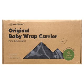 KeaBabies, Original Baby Wrap Carrier, 0-36 Months, Mystic Gray, 1 Count