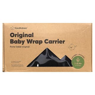 KeaBabies, Original Baby Wrap Carrier, 0-36 Months, Trendy Black , 1 Count
