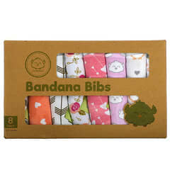 KeaBabies, Baberos tipo bandana, 0-36 meses, Pink Dreams, Paquete de 8 (Producto descontinuado) 