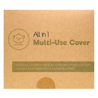 KeaBabies, All in 1 Multi-Use Cover, BFF Gray, 1 Count
