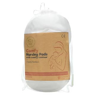 KeaBabies, Comfy Almohadillas de lactancia con contorno cómodo, blanco suave, paquete de 14