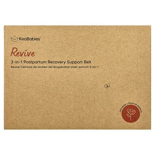 KeaBabies, Revive, 3-in-1 Postpartum Recovery Support Belt, X-Large, Midnight Black, 1 Set