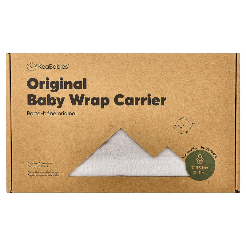 Original Baby Wrap Carrier, 0-36 Months, Stone Gray, Count