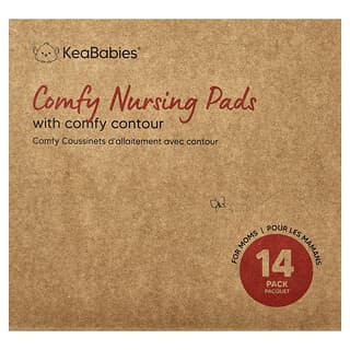 KeaBabies, Comfy Nursing Pads, Large, Neutrals, 14 Pack