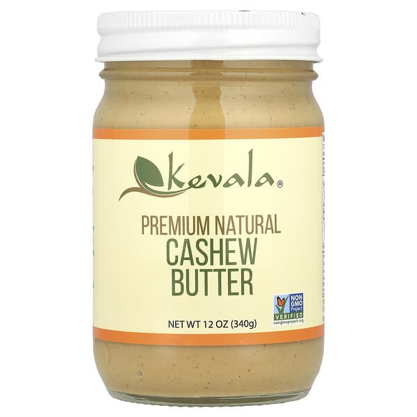 Kevala, Premium φυσικό βούτυρο κάσιους, 12 oz (340 g)
