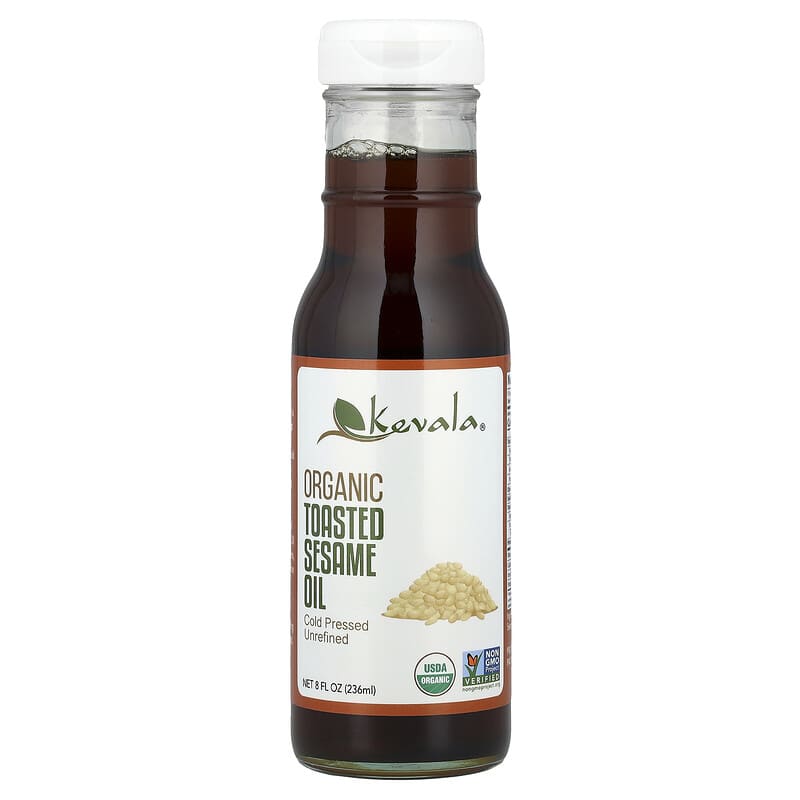 Organic Toasted Sesame Oil, 8 fl oz (236 ml)