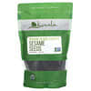 Semillas de sésamo negro tostado orgánico, sin cáscara, 454 g (16 oz)