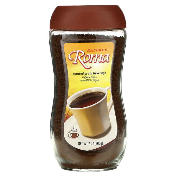 Kaffree Roma, 速溶烤製谷物饮品，无咖啡萃取，7 盎司（200 克）