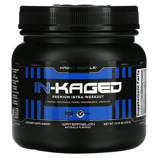 Kaged Muscle, IN-KAGED，優質鍛煉中補充劑，西瓜味，10.93 盎司（31無）