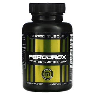 Kaged Muscle, مصفوفة دعم التستوستيرون من Ferodrox، 60 كبسولة نباتية