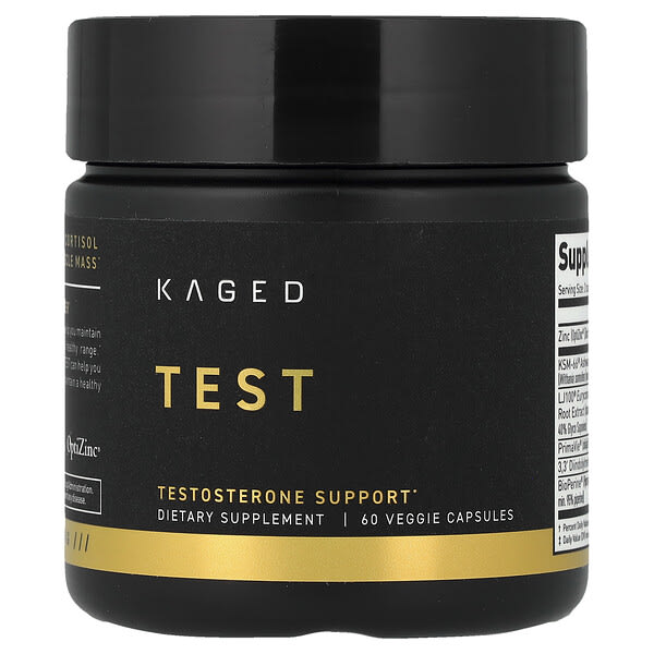 Kaged, Test, 60 растительных капсул