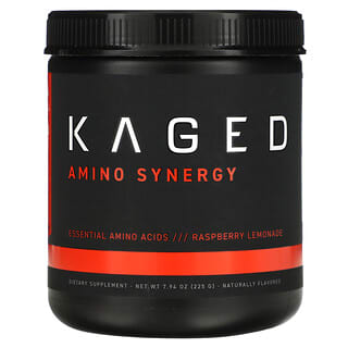 Kaged, Amino Synergy, Limonada de frambuesa, 225 g (7,94 oz)