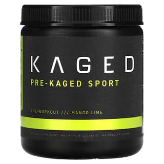 Kaged, PRE-KAGED Sport, Pré-treino, Manga e Limão, 266 g (9,38 oz)