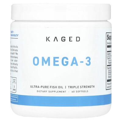 Kaged, Omega-3, Triple Strength, 60 Softgels