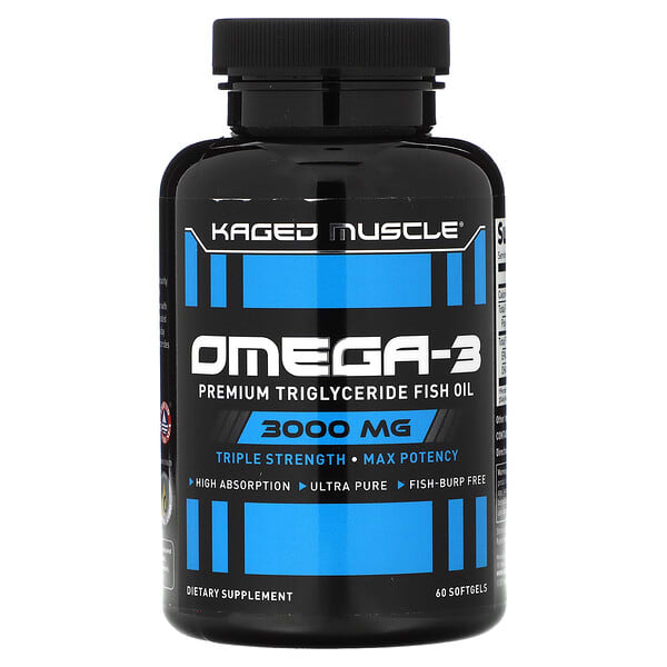 Kaged‏, Omega-3, Premium Triglyceride Fish Oil, 1,500 mg, 60 Softgels