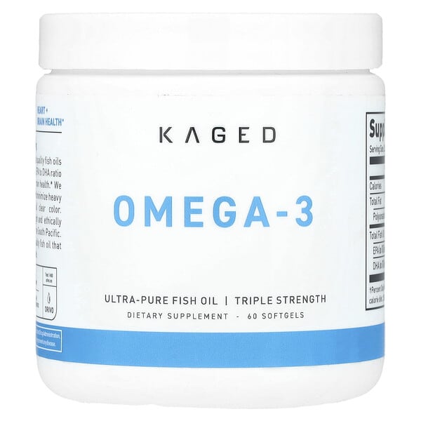 Omega-3, Triple Strength, 60 Softgels