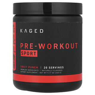 Kaged, Pre-Workout, Sport, Fruit Punch, 9.17 oz (260 g)