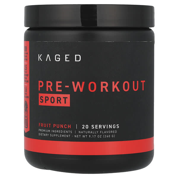 Pre-Workout, Sport, Fruit Punch, 9.17 oz (260 g)
