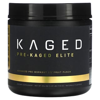 Kaged, PRE-KAGED Elite, Advanced Pre-Workout, Fruit Punch, 1.59 lb (720 g)