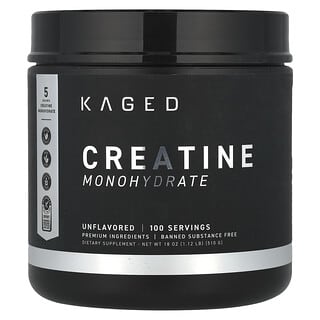 Kaged, Monohidrato de creatina, Sin sabor, 510 g (1,12 lb)