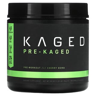 Kaged, PRE-KAGED, Pre-Workout, Cherry Bomb, 1.25 lb (566 g)