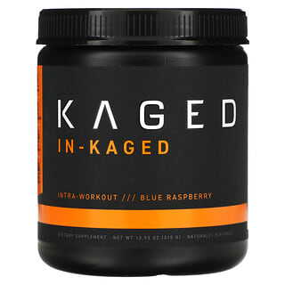 Kaged Muscle, IN-KAGED, во время тренировки, голубая малина, 310 г (10,93 унции)