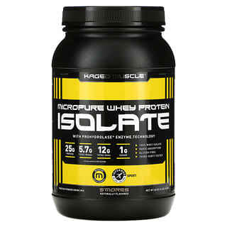 Kaged Muscle, Isolado de Proteína Whey Micropure, S'mores, 1,36 kg (3 lb)