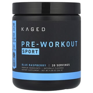 Pre-Kaged, Sport Pre-Workout, Blue Raspberry, 9.24 oz (262 g)