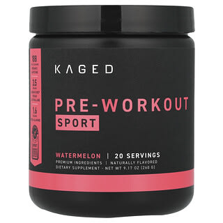 Kaged, Pré-entraînement, Sport, Pastèque, 260 g