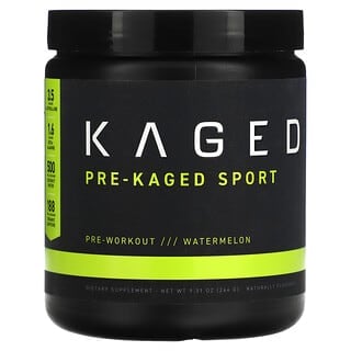 Kaged, PRE-KAGED Sport，鍛鍊前配方，西瓜味，9.31 盎司（264 克）