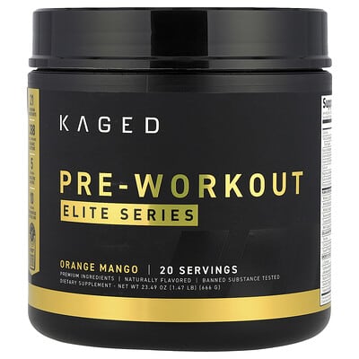 Kaged, Elite Series, Pre-Workout, Orange Mango, 1.47 lbs (666 g)