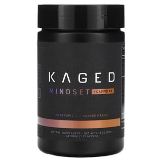 Kaged‏, Mindset + קפאין, תפוז מנגו, 117 גרם (4.13 אונקיות)