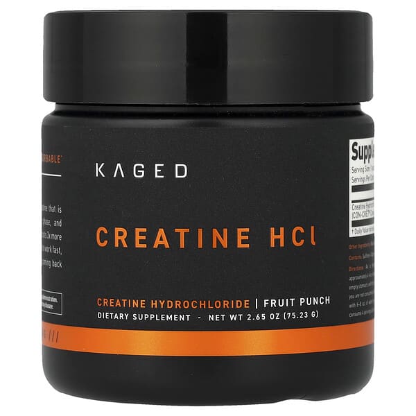 Kaged, 크레아틴HCl, 과일 펀치, 75.23g(2.65oz)