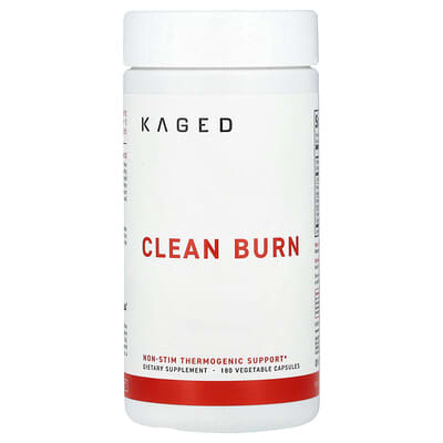 Kaged, Clean Burn Boosts Metabolism, 180 Vegetarian Capsules