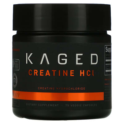 Kaged, Creatine HCl, 750 mg, 75 Vegetarian Capsules