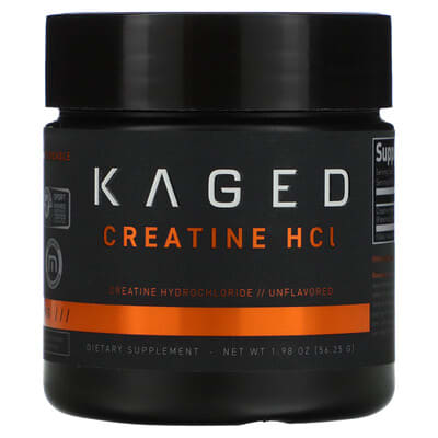 Kaged, Creatine HCL, Unflavored, 1.98 oz (56.25 g)