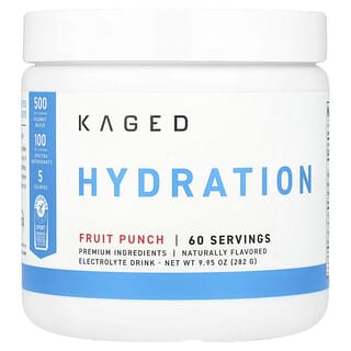 Kaged, Hidratación, Ponche de frutas, 282 g (9,95 oz)