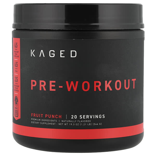 Kaged Pre-Workout, Fruit Punch, 1.21 lb (546 g)
