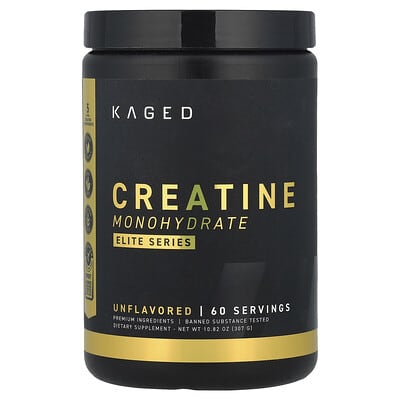 Kaged, Elite Series, Creatine Monohydrate, Unflavored, 10.82 oz (307 g)