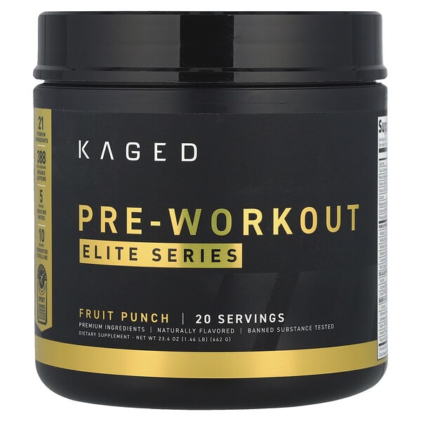 Elite Series, Pre-Workout, Fruit Punch, 1.46 lb (662 g)