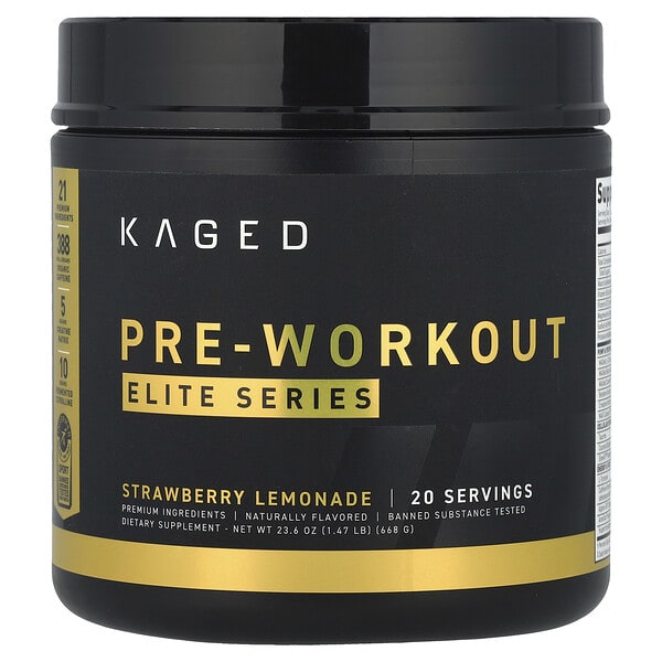 Elite Series, Pre-Workout, Strawberry Lemonade, 1.47 lb (668 g)