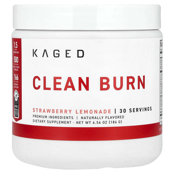 Clean Burn, Strawberry Lemonade, 6.56 oz (186 g)
