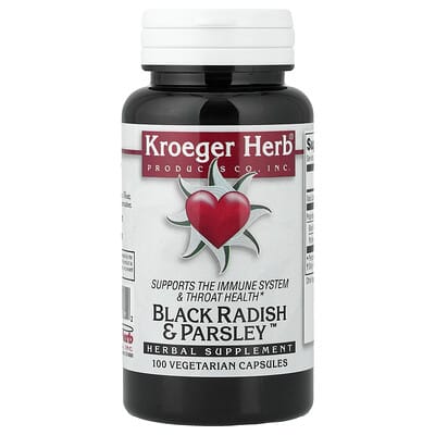 Kroeger Herb Co, Black Radish and Parsley™, 100 Vegetarian Capsules