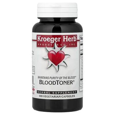 Kroeger Herb Co, BloodToner®, 100 Vegetarian Capsules