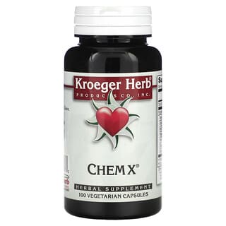 Kroeger Herb Co, 化學X，100粒素食膠囊