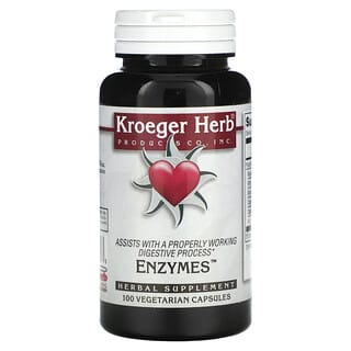 Kroeger Herb Co (كوغر هرب كو)‏, إنزيمات ، 100 كبسولة نباتية