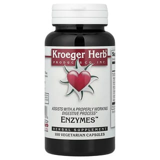 Kroeger Herb Co, Enzymes™, 100 Vegetarian Capsules